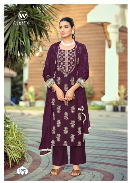 Woodee nandini 3pcs wholesalers of designer kurtis in mumbai